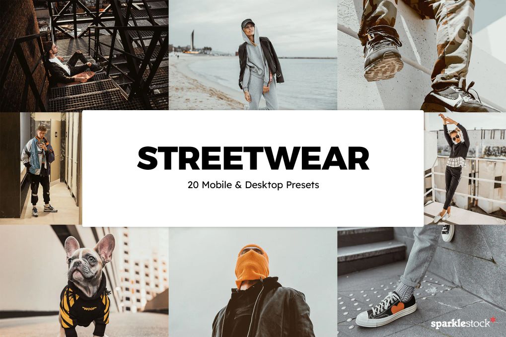A streetwear mobile and desktop Lightroom presets