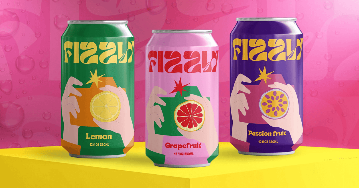Soda drink cans design