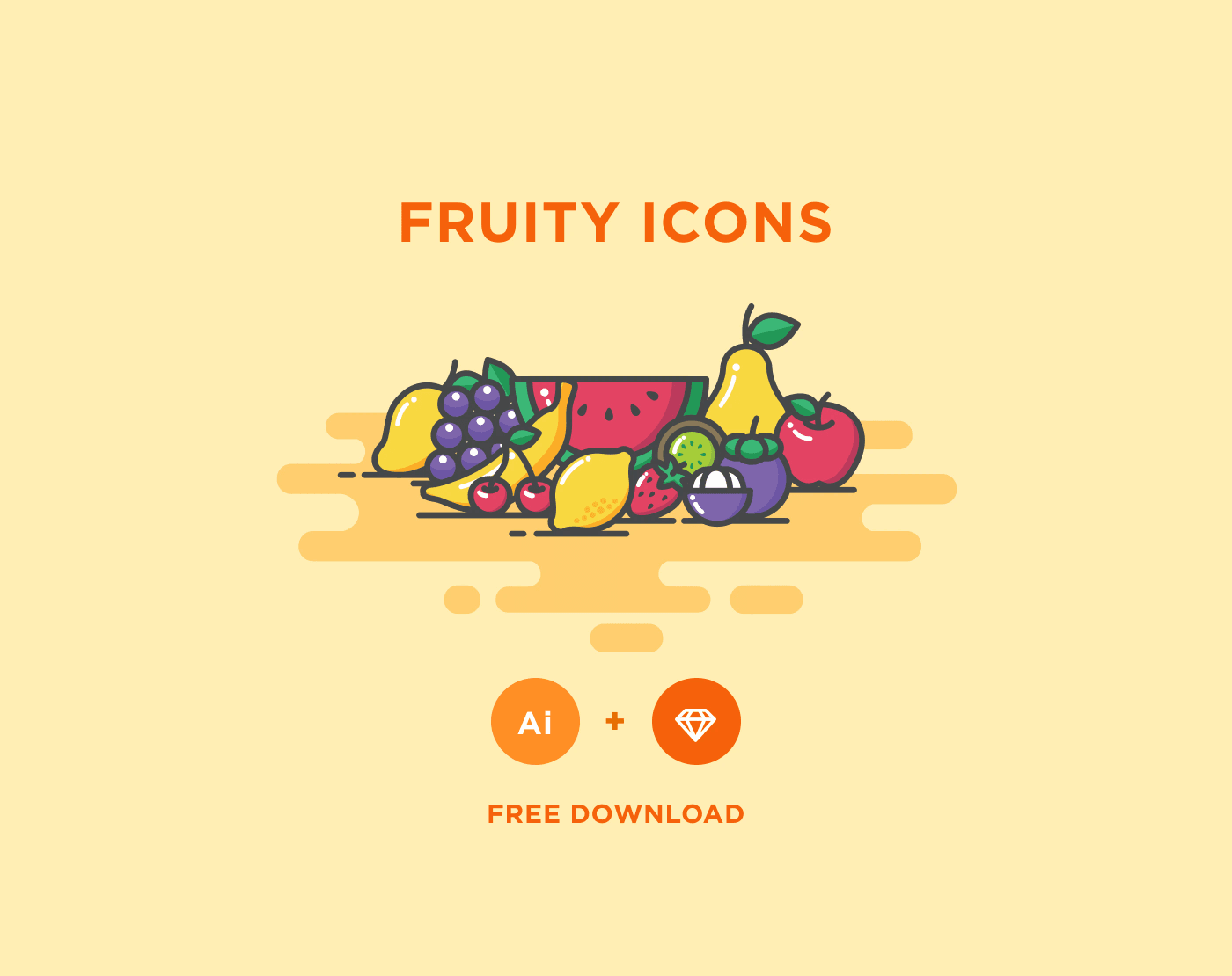 A free fruity icons