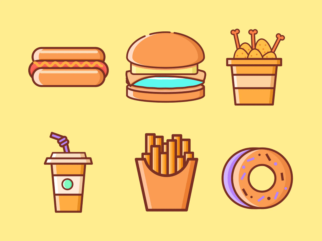 A fast food icons