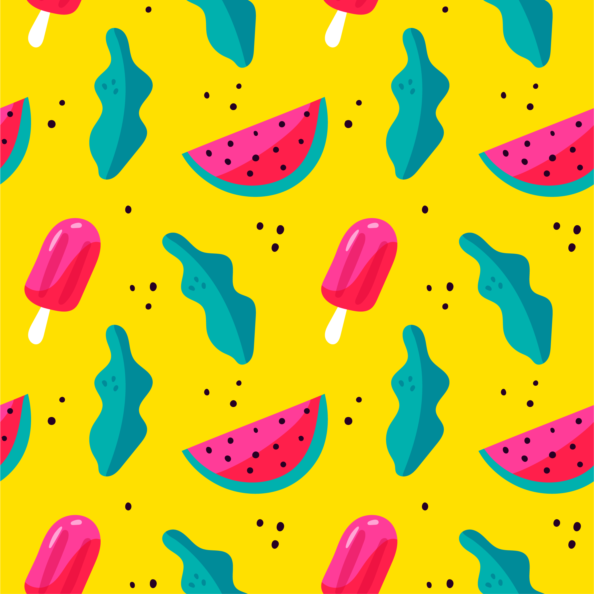 A free bright summer patterns