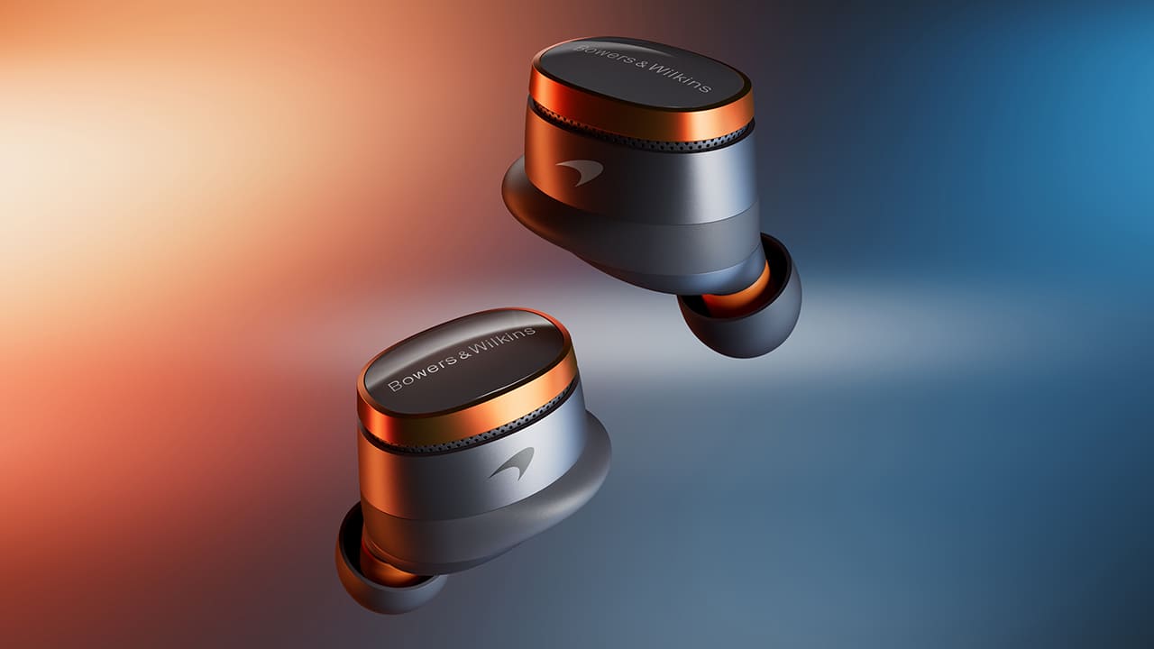 Pi8 earbuds by Bowers & Wilkins McLaren edition