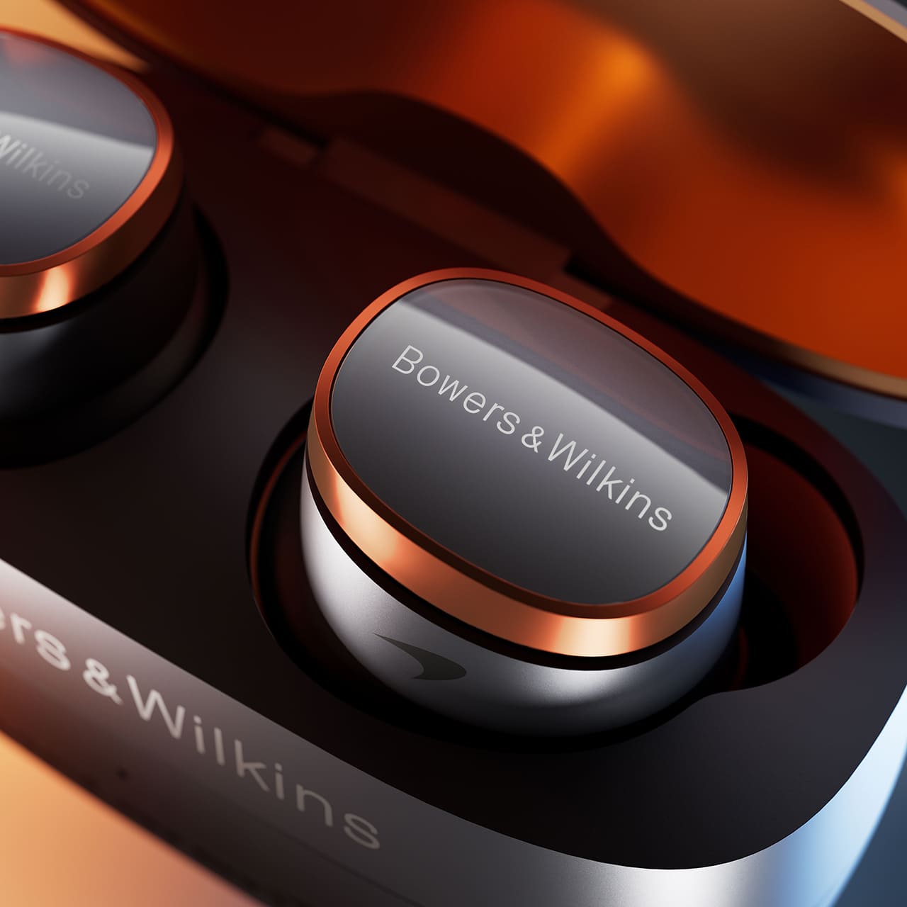 Pi8 earbuds by Bowers & Wilkins McLaren edition