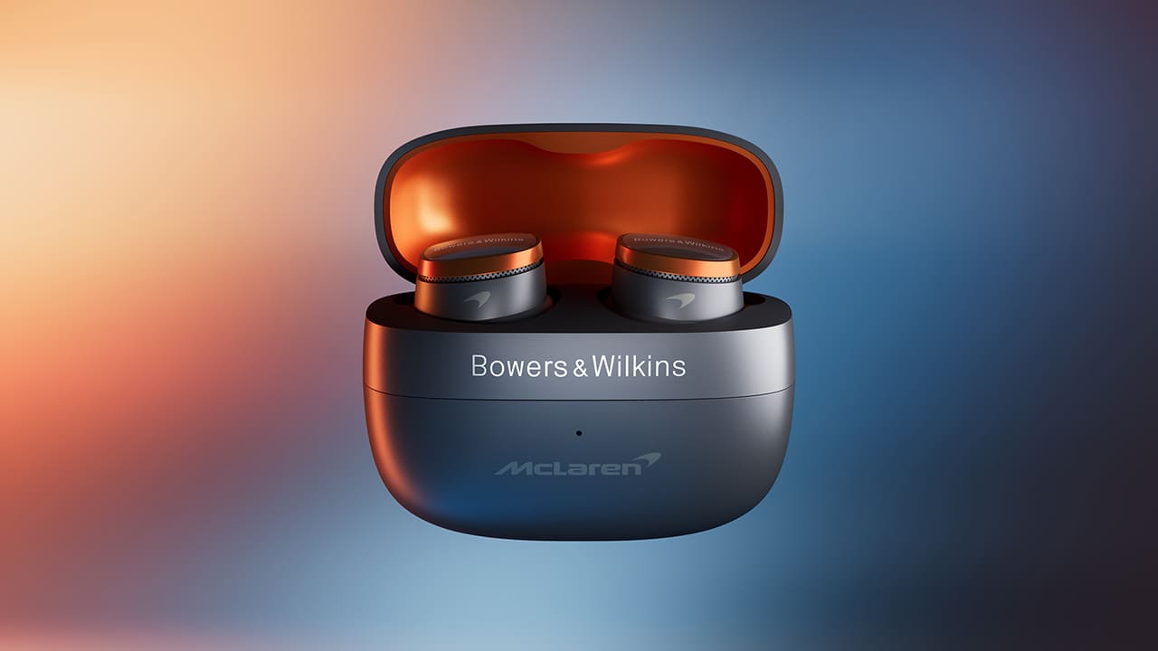 Pi8 earbuds by Bowers & Wilkins McLaren edition