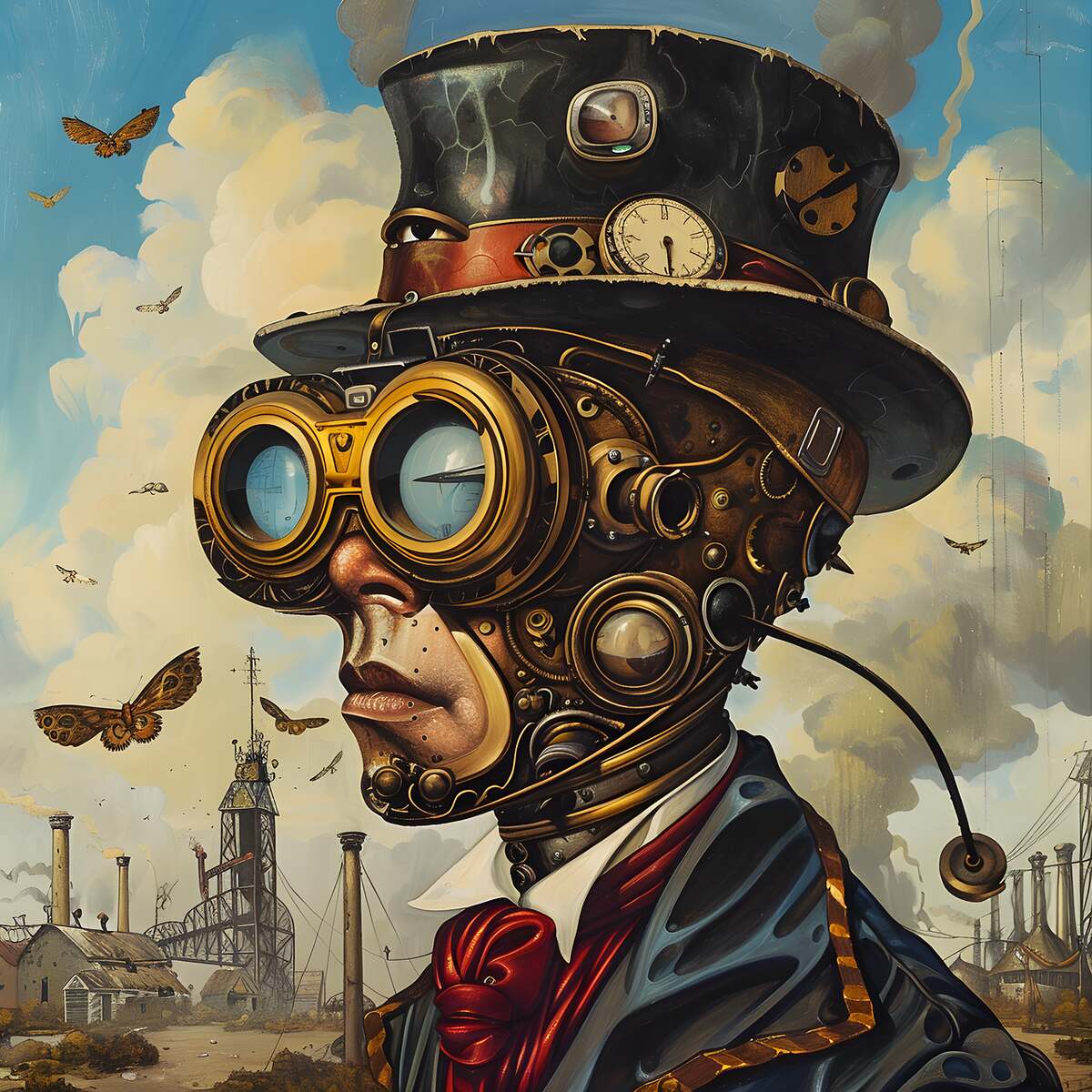 A Steampunk fantasy person