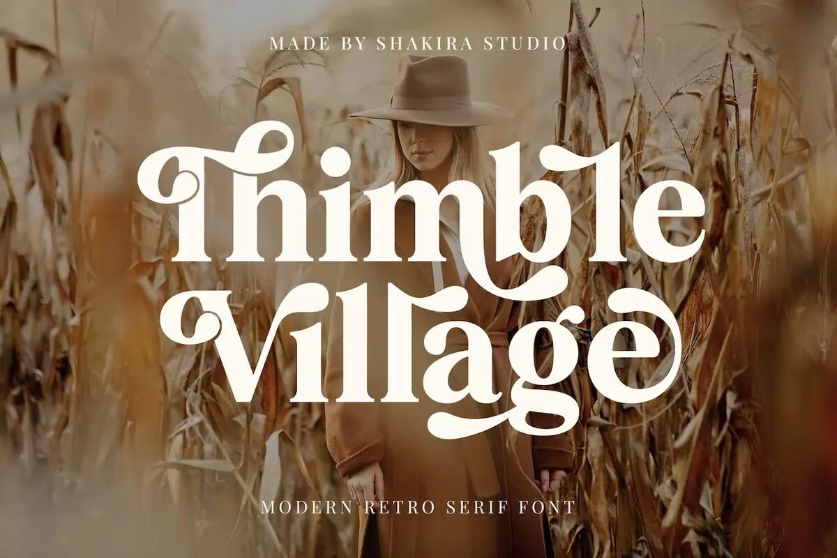 A modern retro serif font