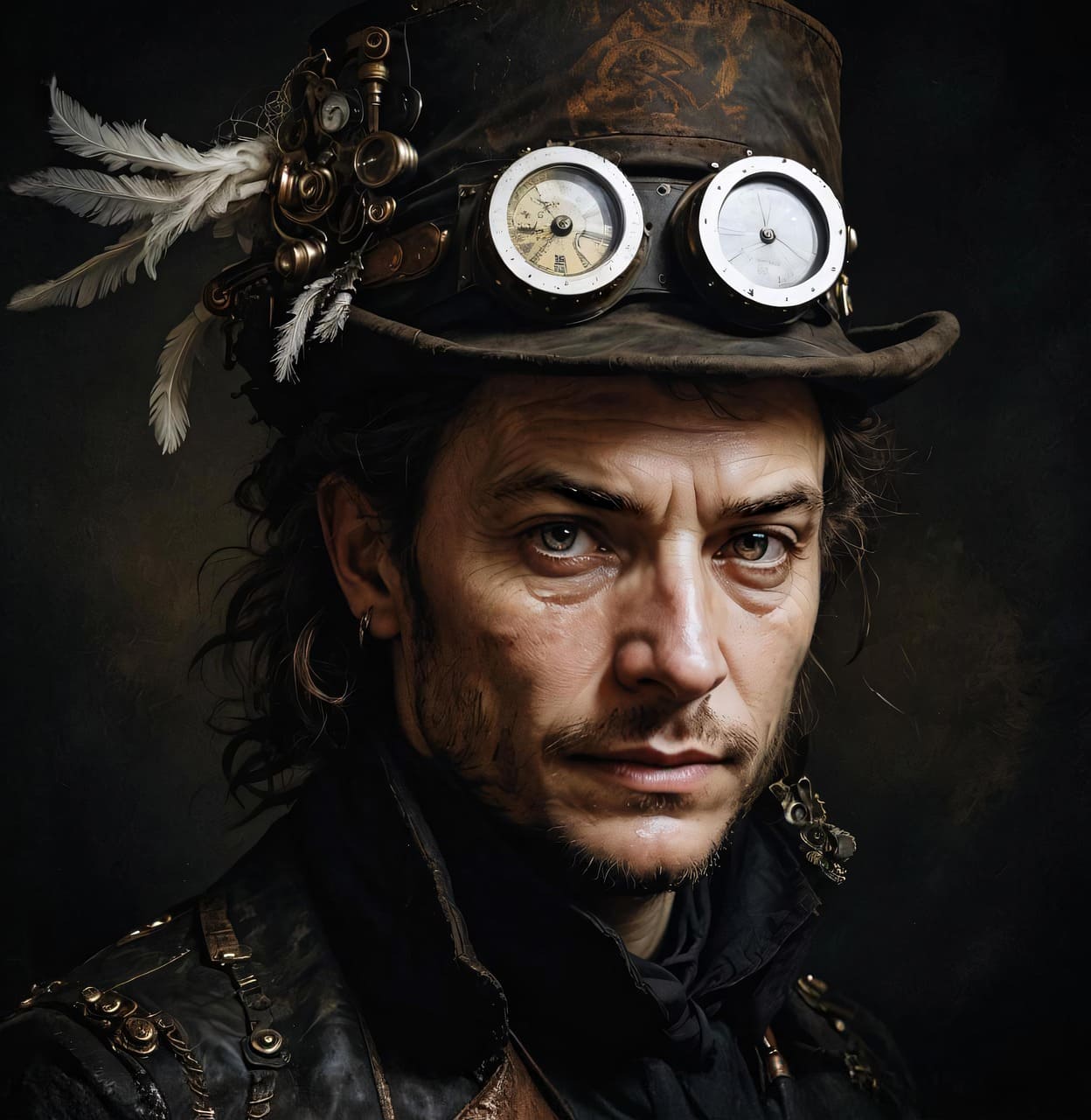 A Steampunk man fantasy