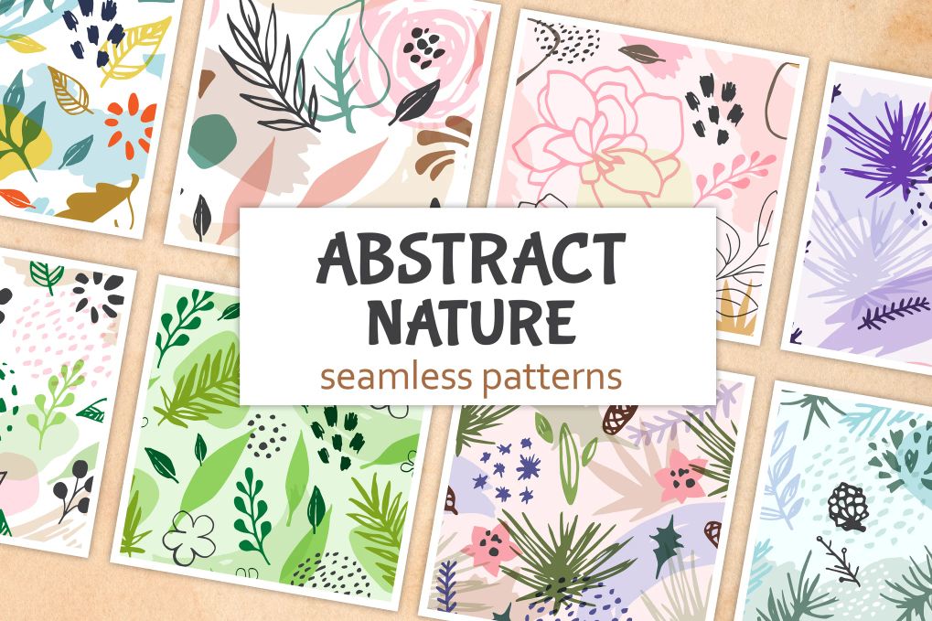 A abstract nature floral patterns