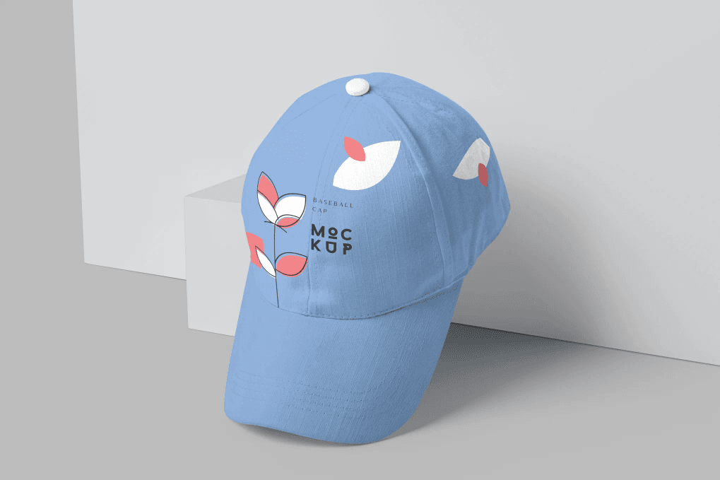 A baseball cap mockup set