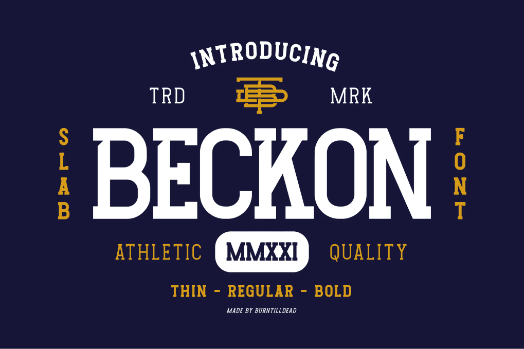 An athletic sans serif font
