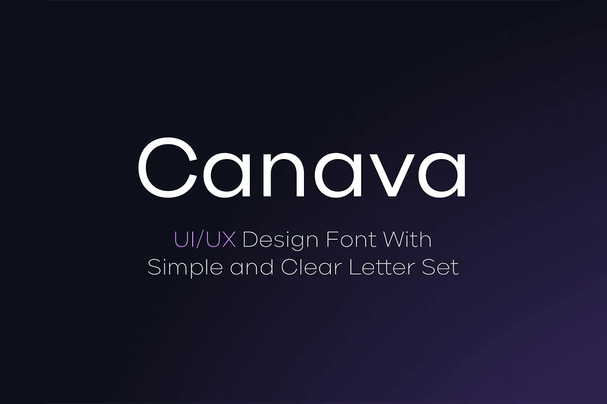 A free simple and clear font