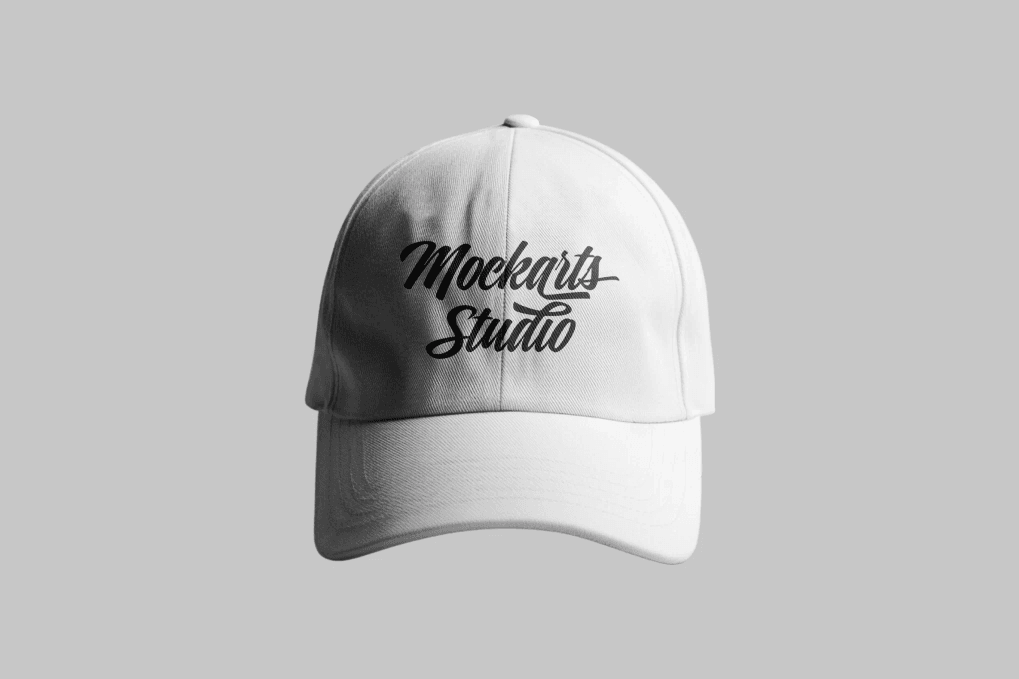 A white cap mockup