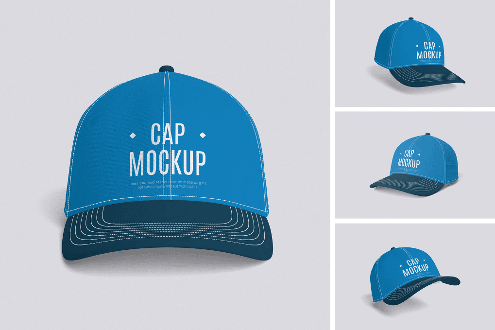 A cap mockup set