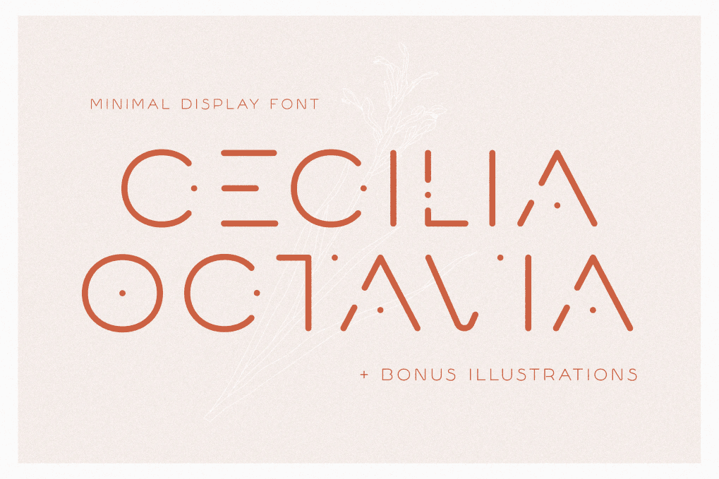 A minimal display font