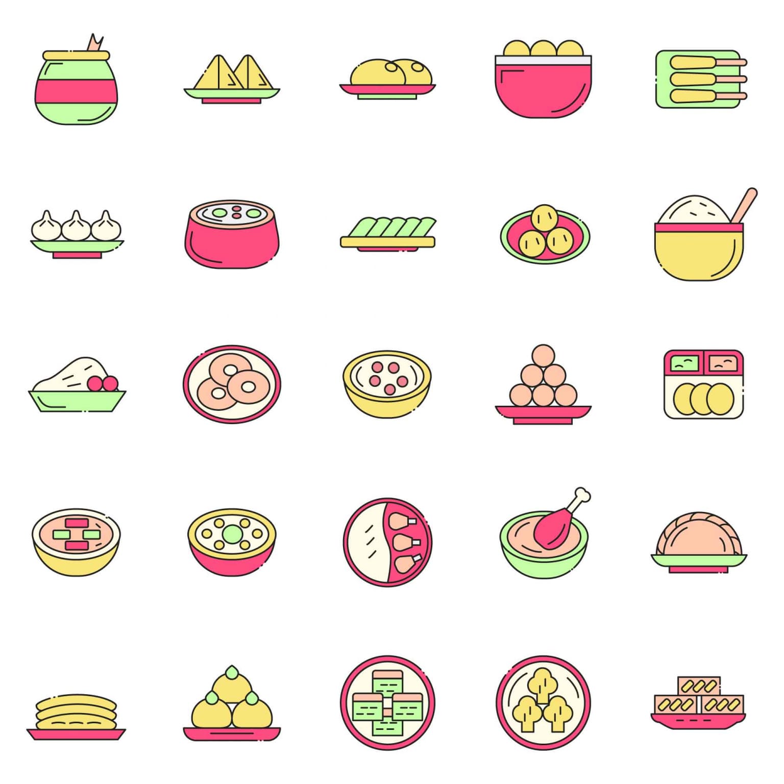 A free Hindu food icons