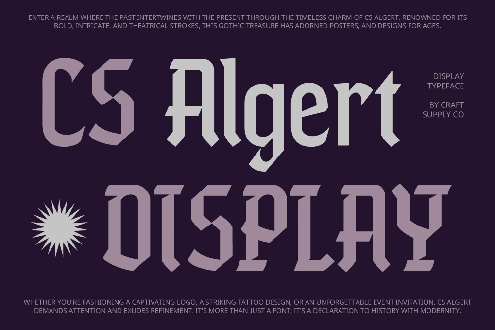 A newspaper blackletter font