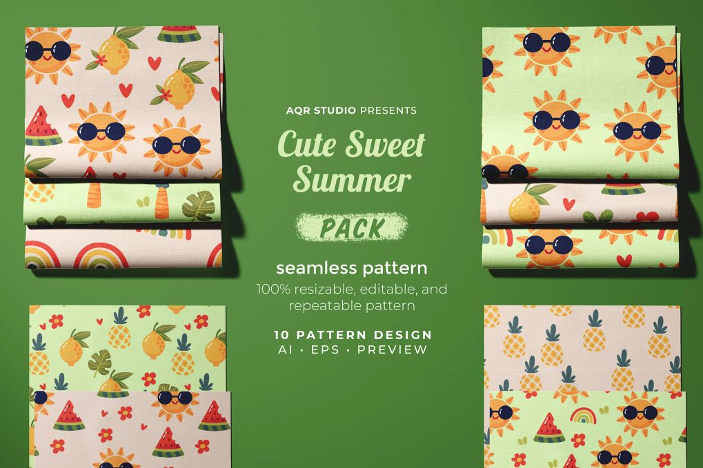 A cute sweet summer patterns
