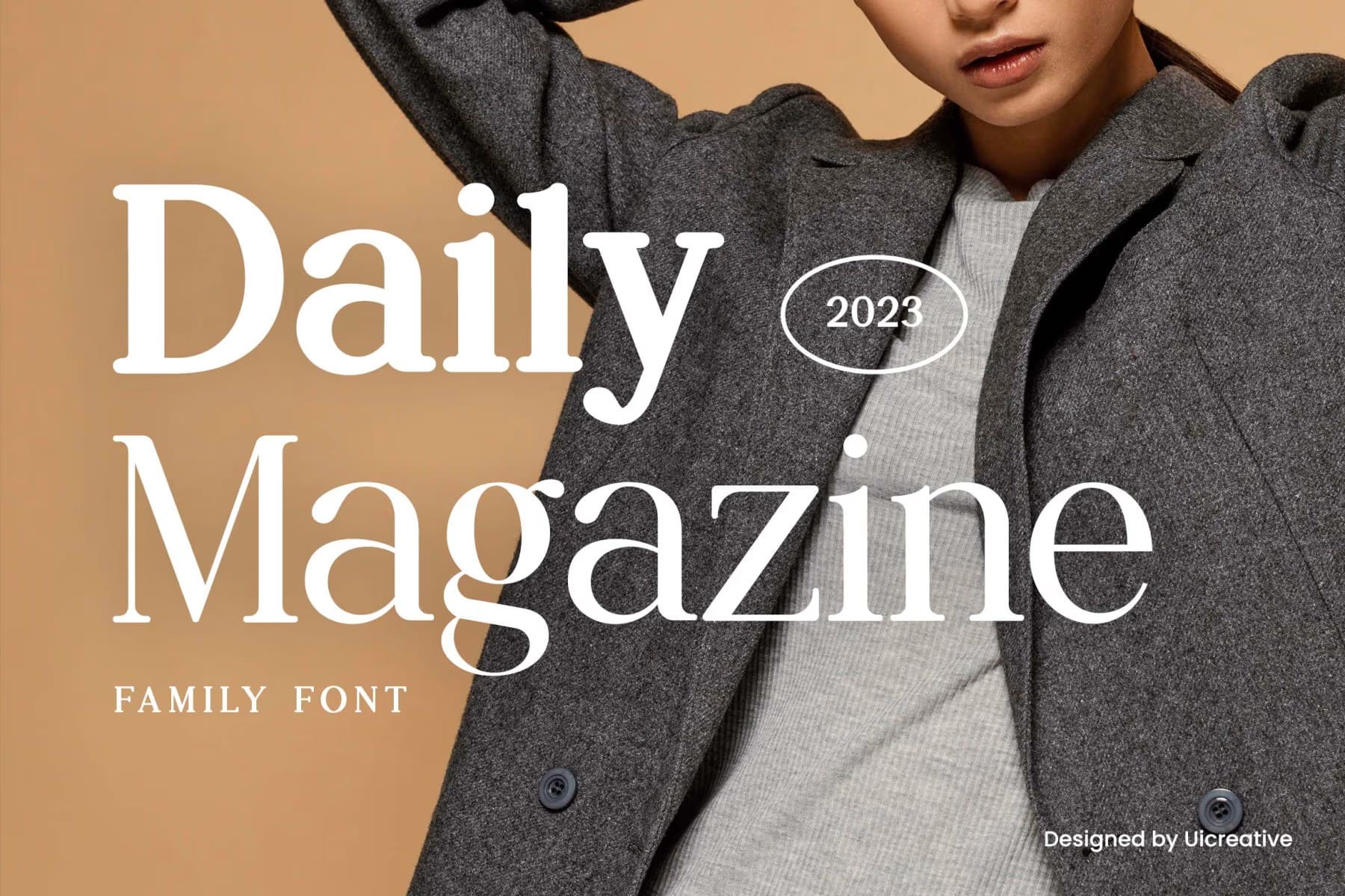 A magazine editorial free font