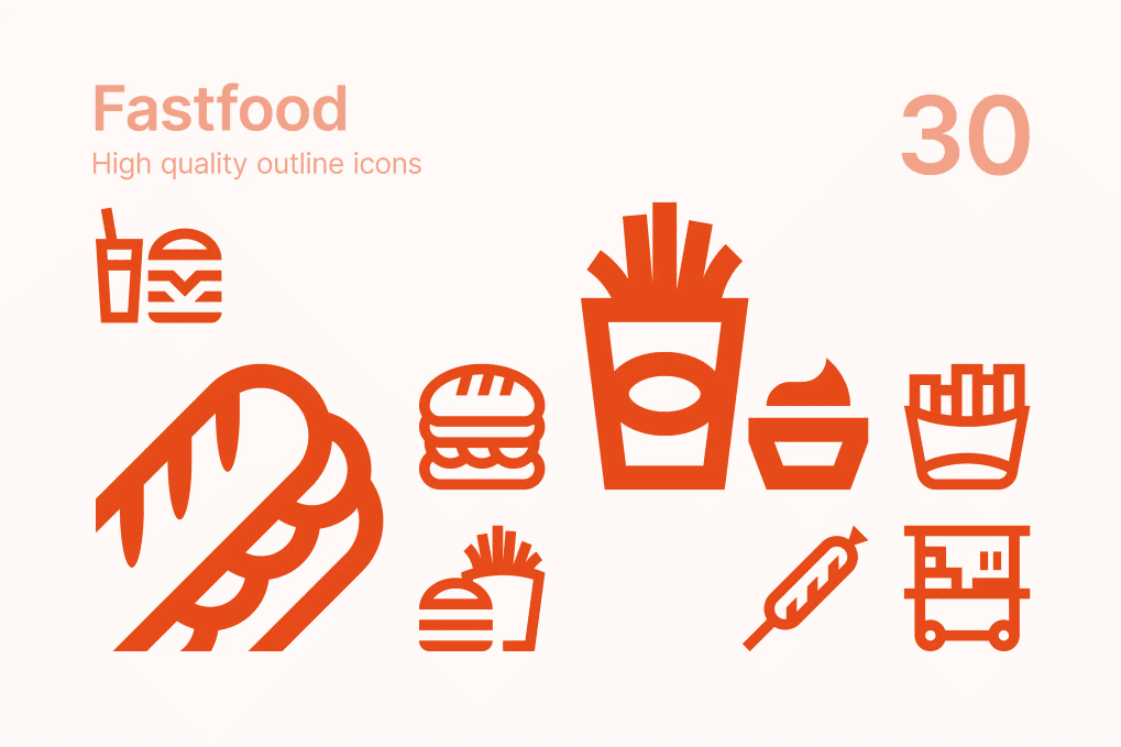 A fast food icons