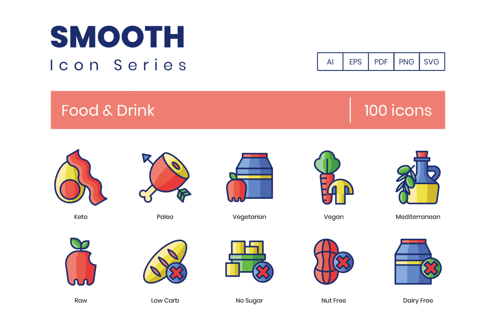 A food and drink icons