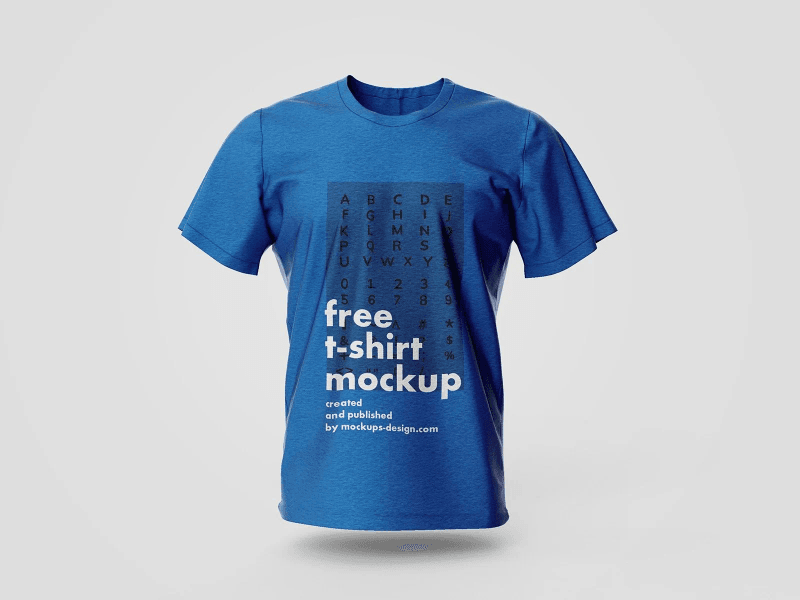 A free 3D t-shirt mockup