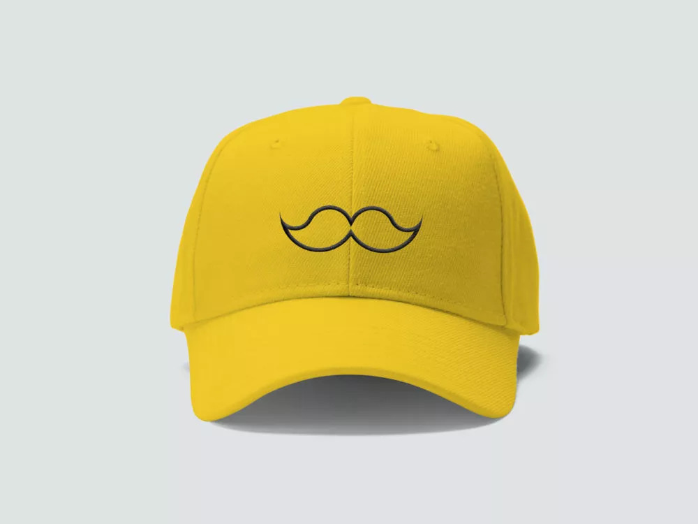 A free yellow cap mockup