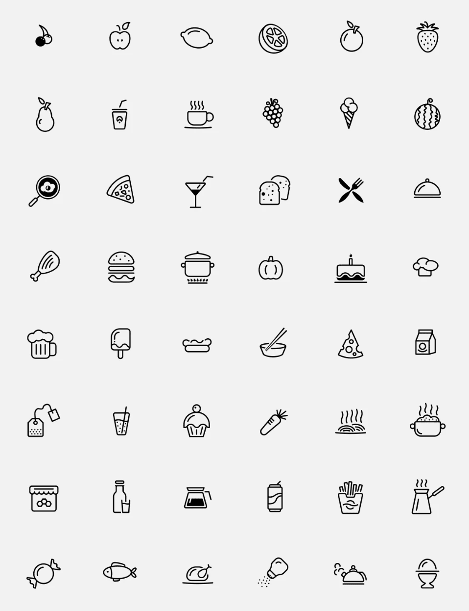 A free food and drink icons