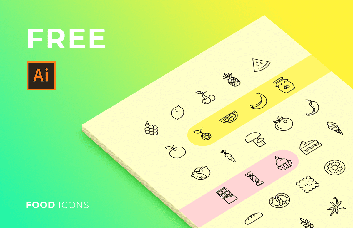 A free food icons