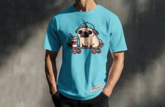 A man wearing t-shirt