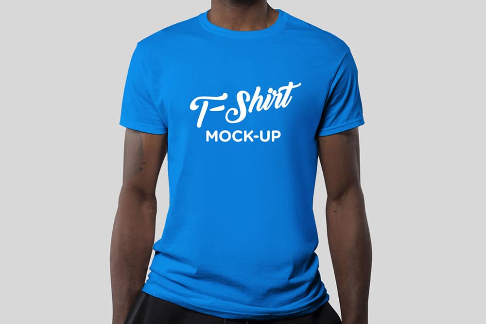 A free man PSD t-shirt mockup