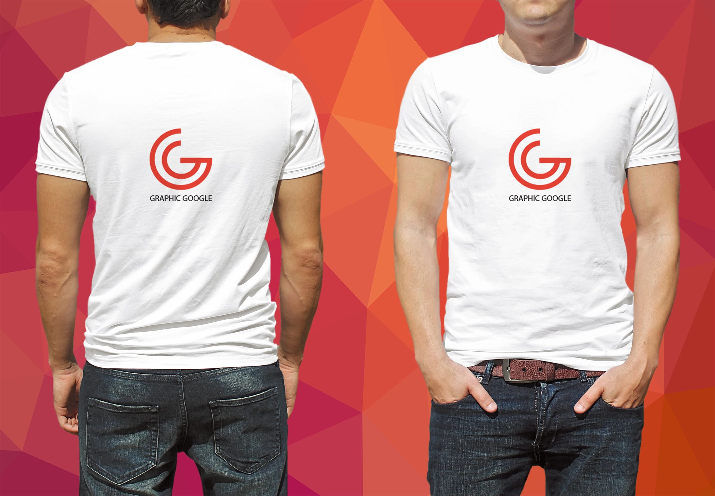 A t-shirt mockup for logo branding