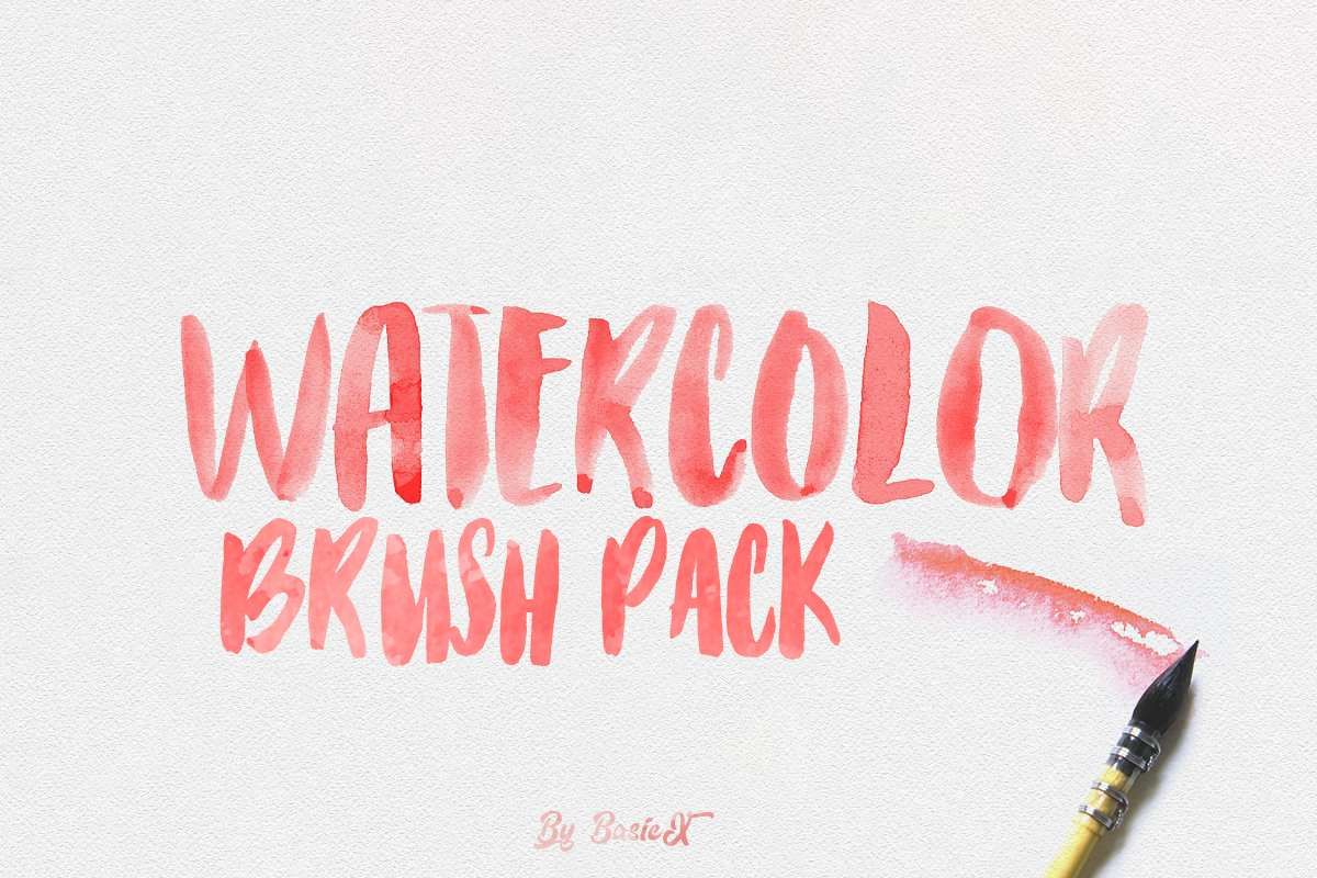 A free watercolor Procreate brush pack