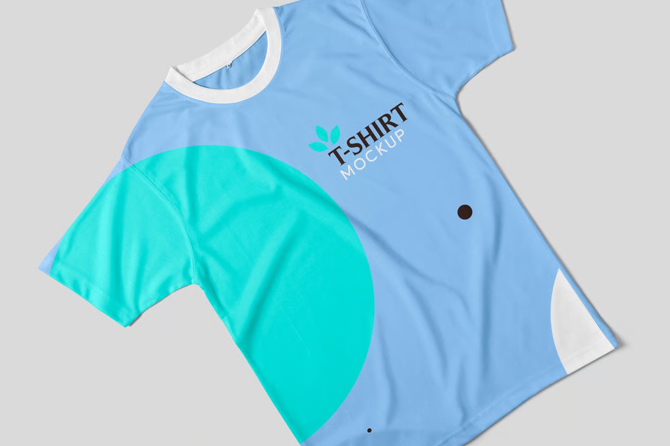A half sleeve t-shirt mockup set