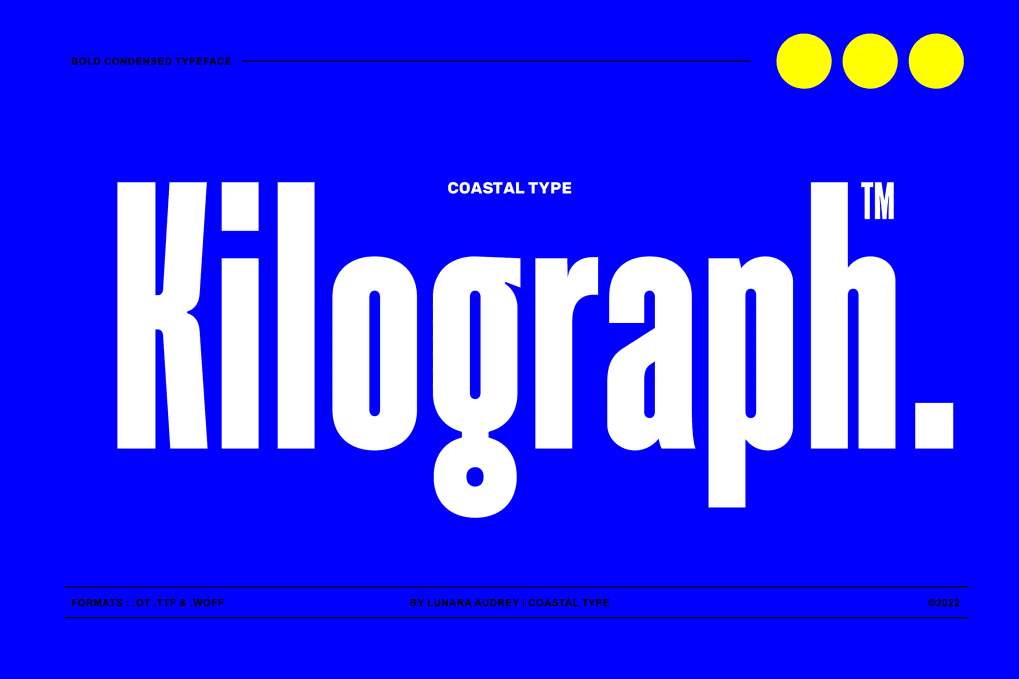 An editorial font