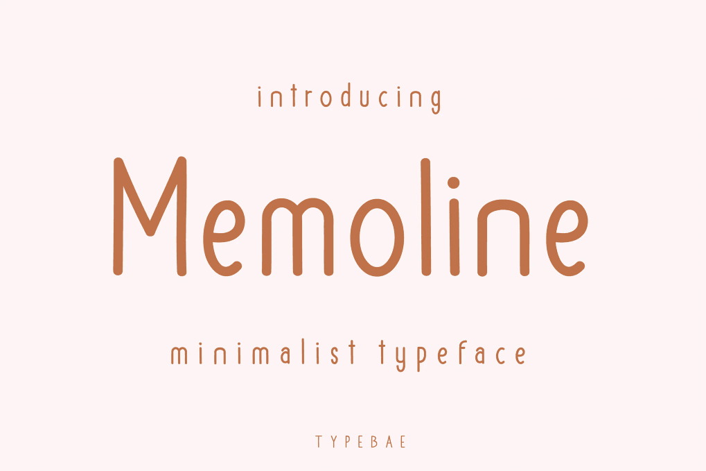 A minimalist typeface