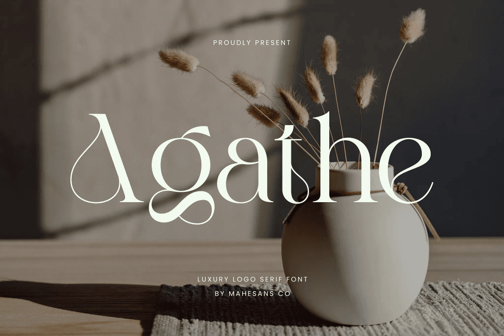 A clean minimalist display font