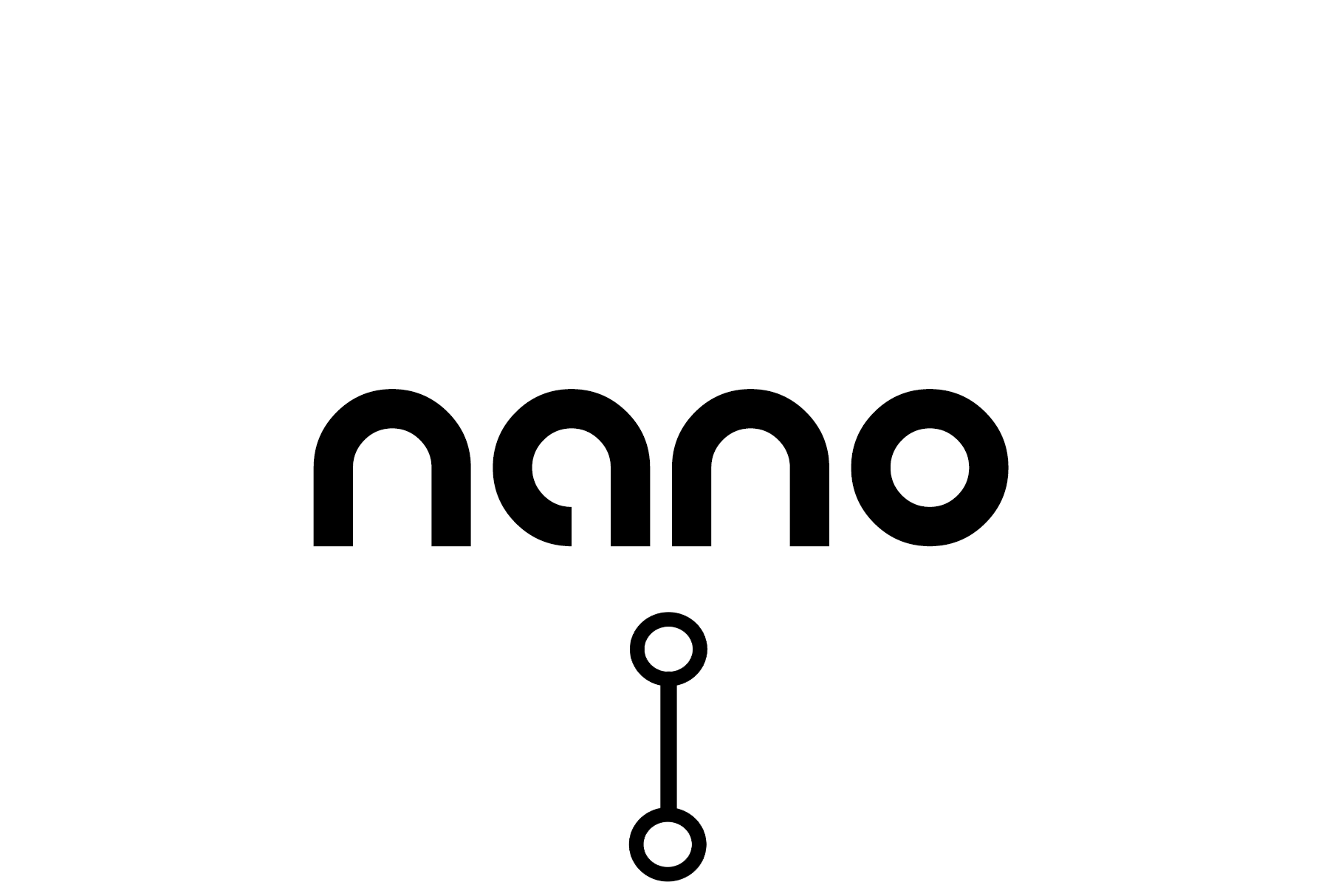 A free minimal logo font