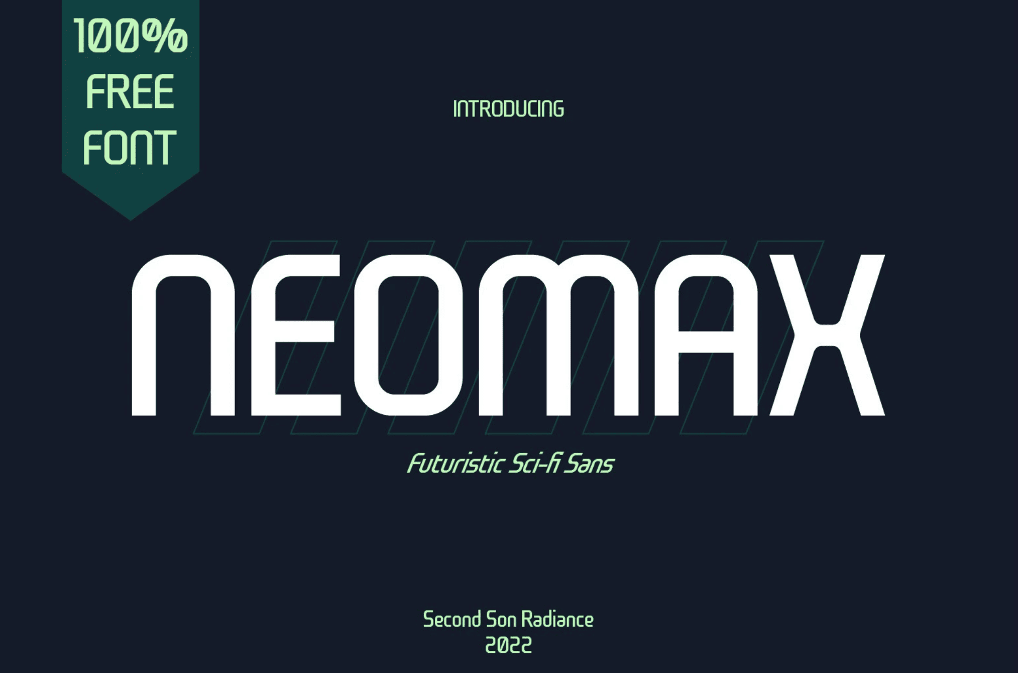 A free futuristic sci-fi condensed font