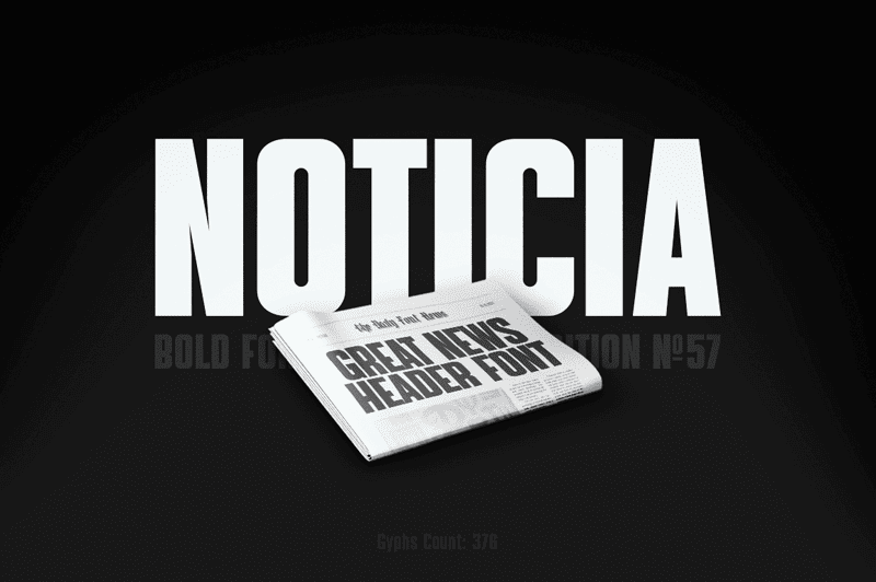 A bod display font