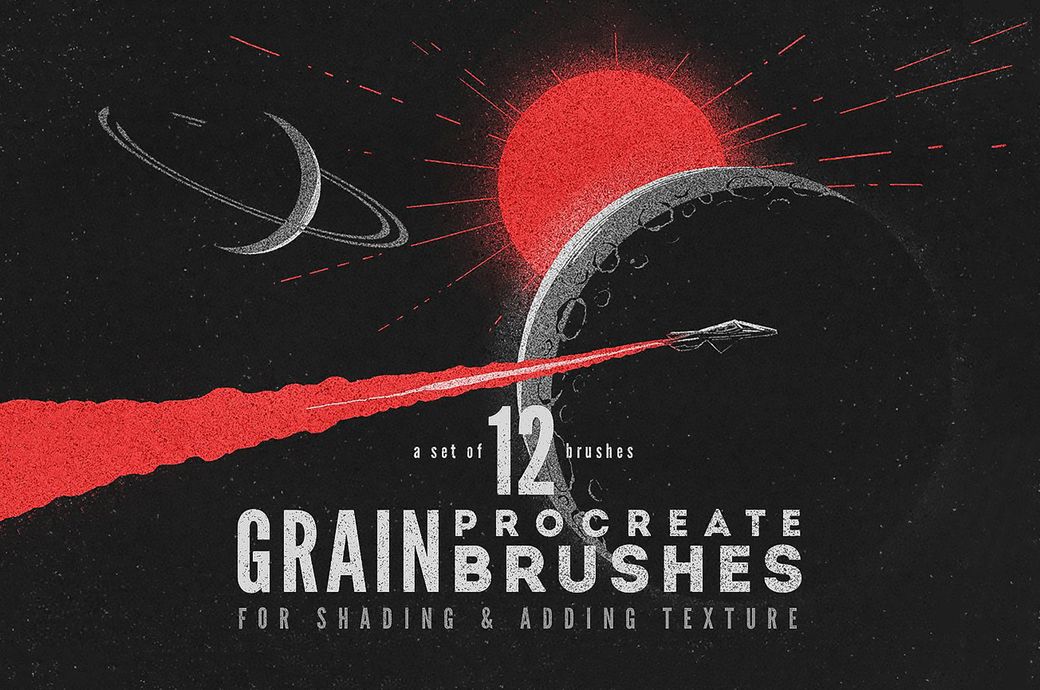 A free Procreate grain brushes