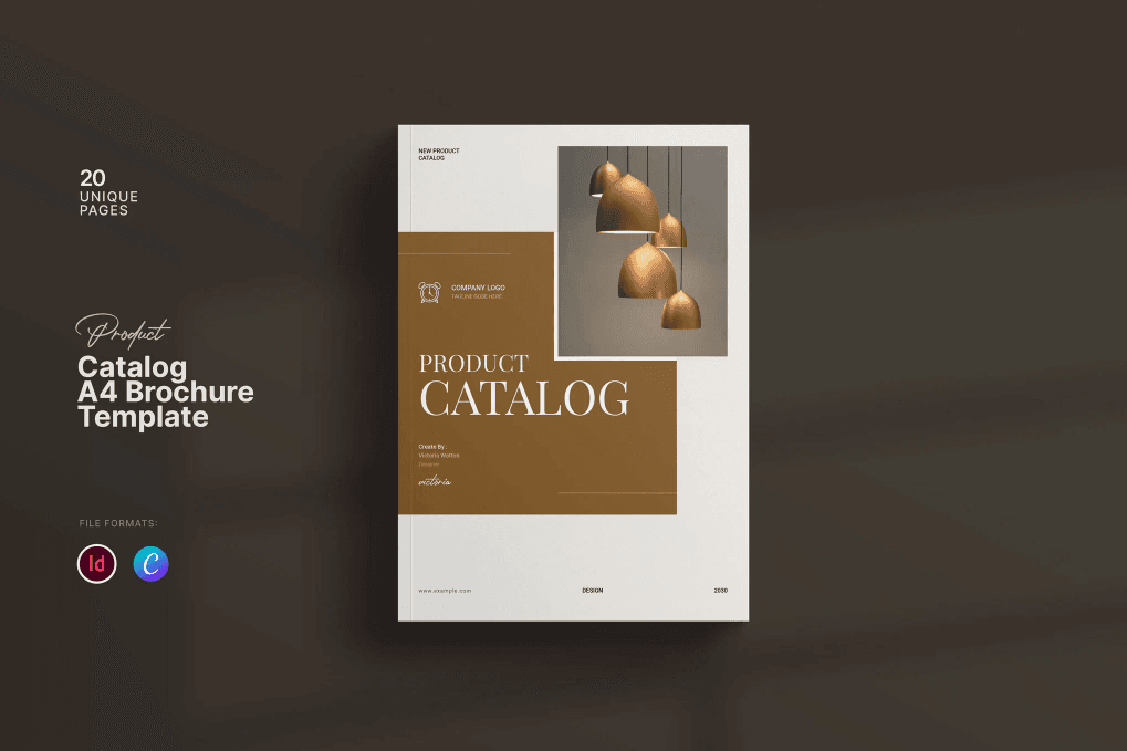 A product catalog brochure template