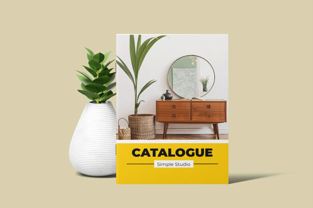 A product catalog design template