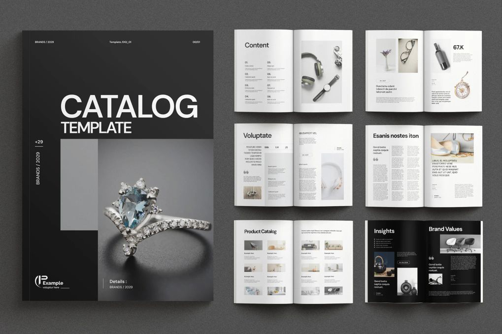 A product catalog templates