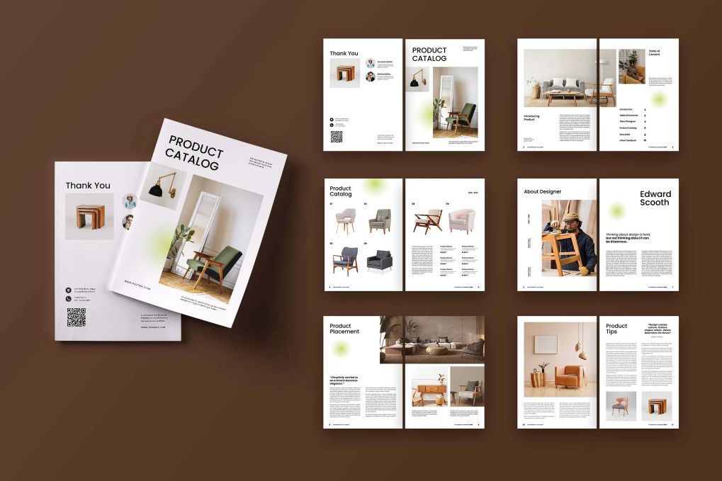 A product catalog brochure template