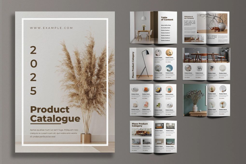Professional catalog brochure template