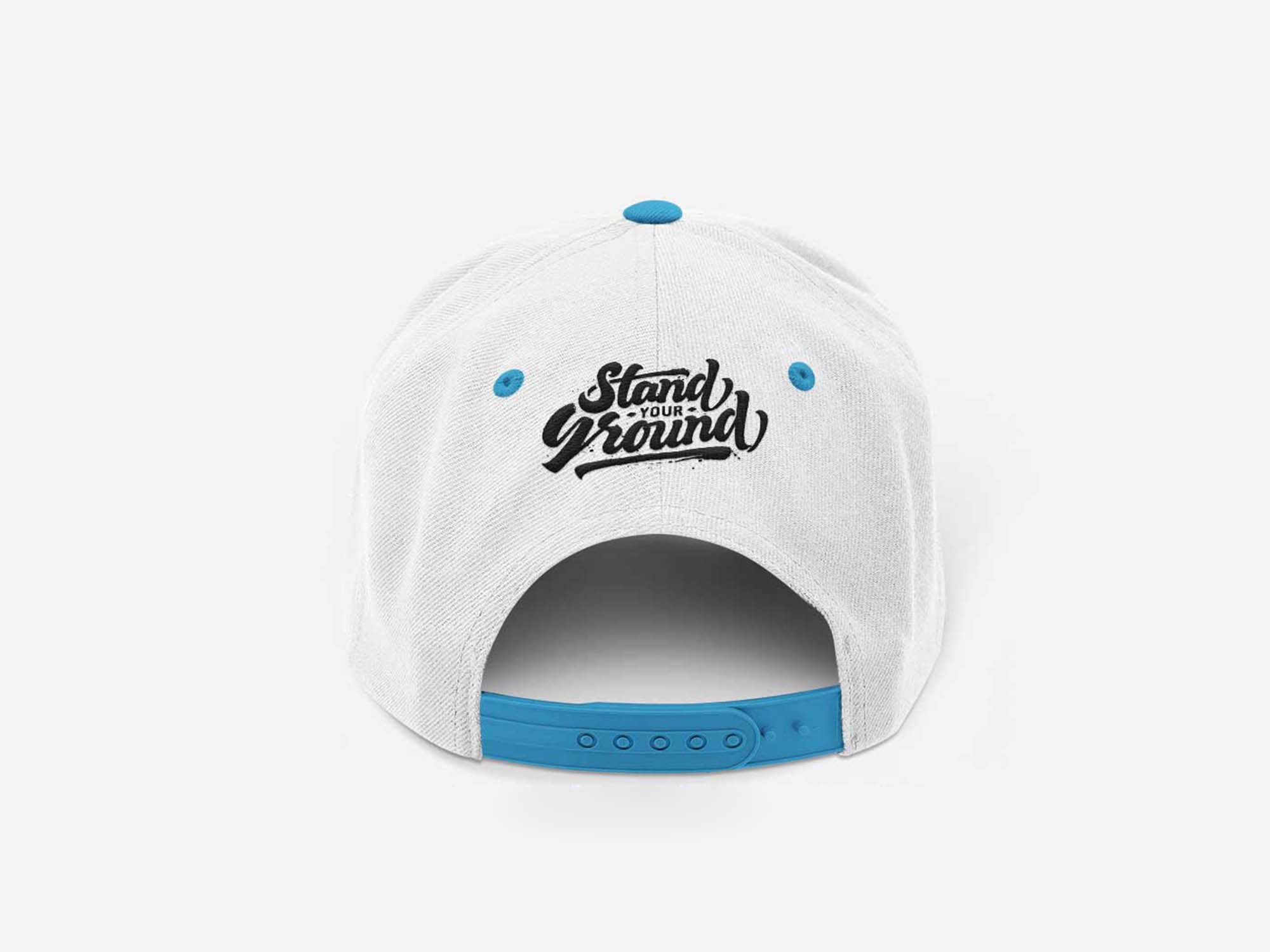 A free realistic rear cap mockup