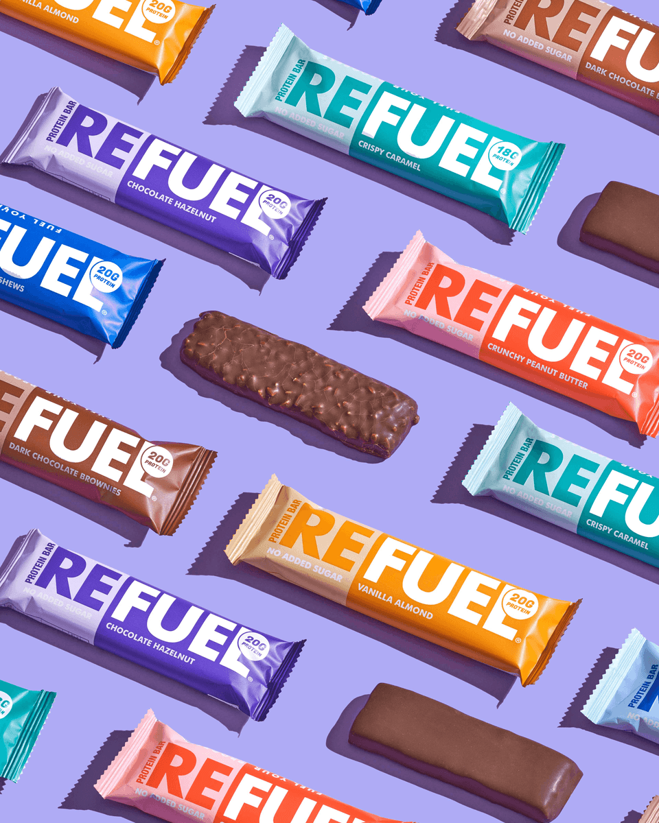 A Refuel protein bars laying