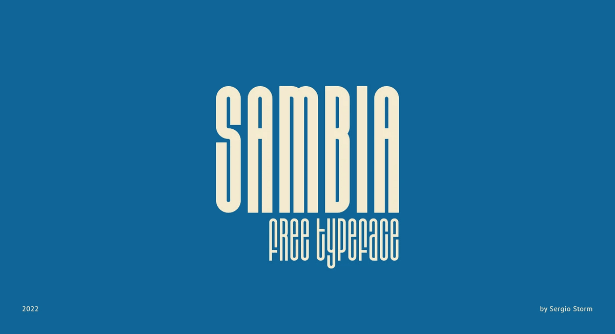A free condensed typeface
