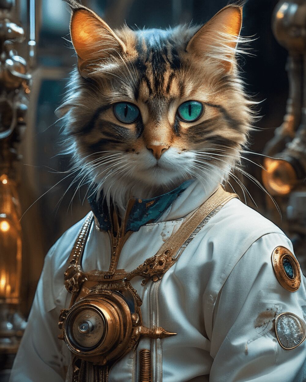 A Steampunk cat