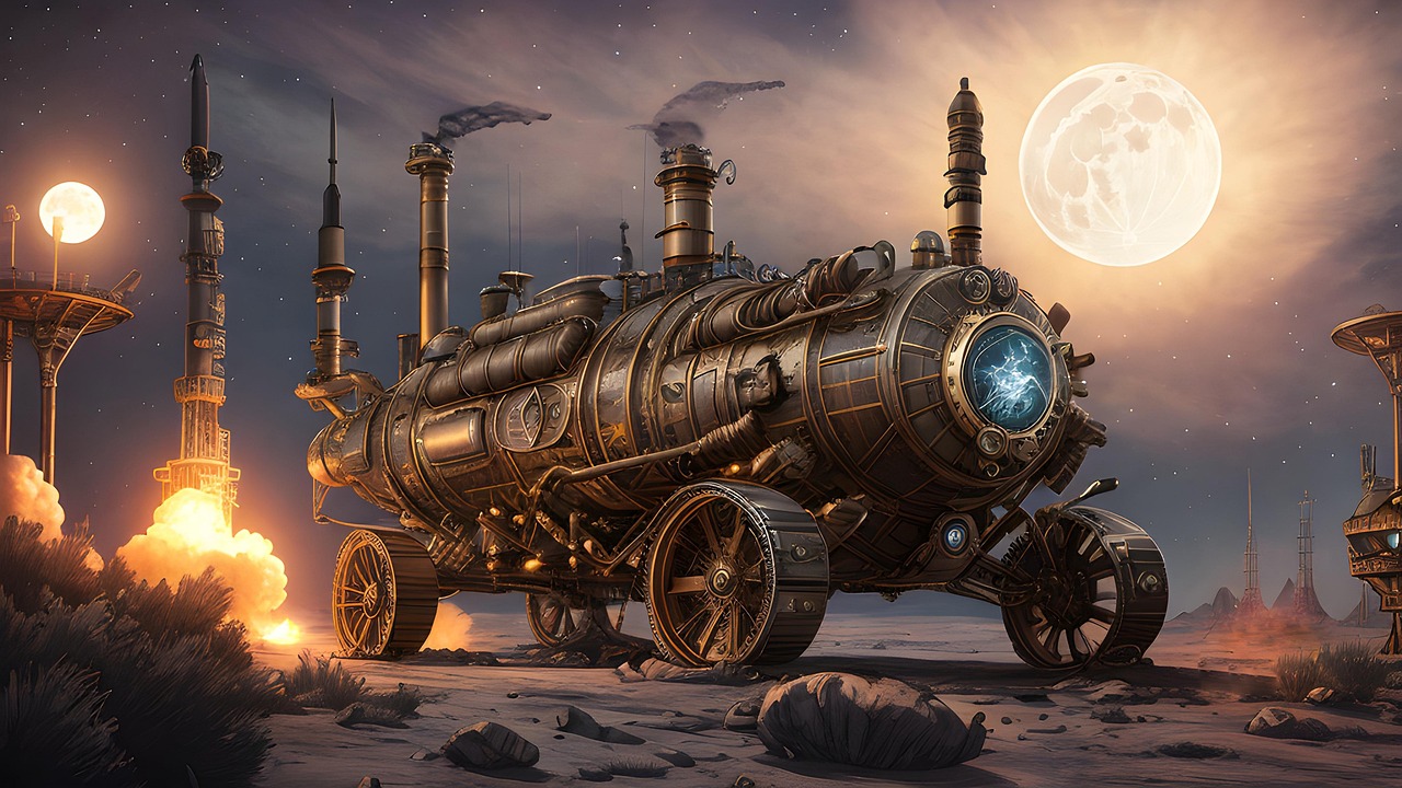 A Steampunk vehicle